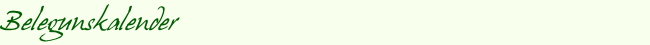 Belegunskalender